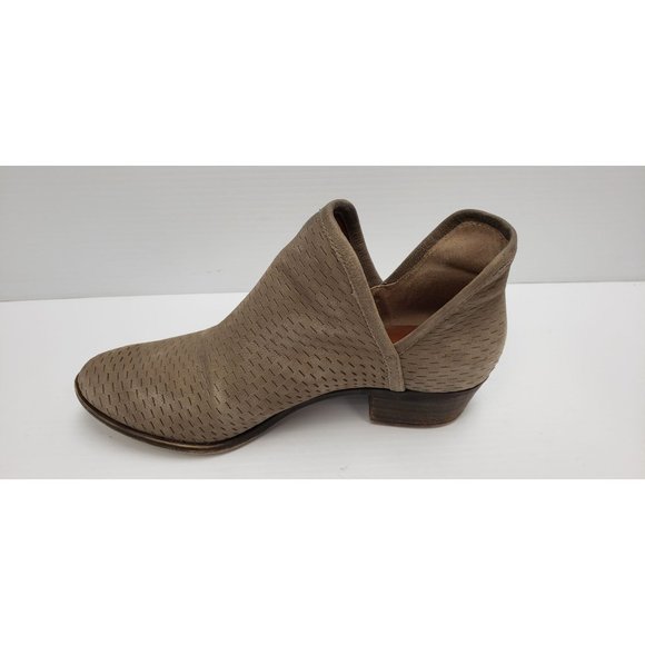 Lucky Brand Baley Suede Leather Ankle Bootie ~ Neutral Casual Boots ~ 7.5 - Picture 4 of 9